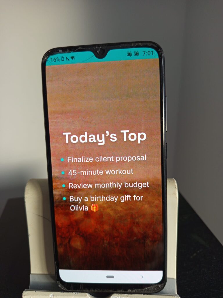 MemoHelp on old phone.